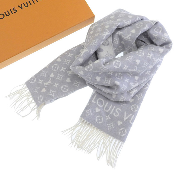 Louis Vuitton Game On Muffler Cashmere Gri - Picture 3 of 7